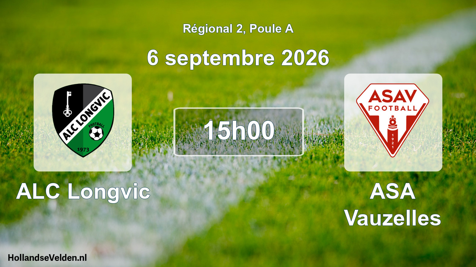 Scheduled Match: ALC Longvic - ASA Vauzelles (6 September 2026)