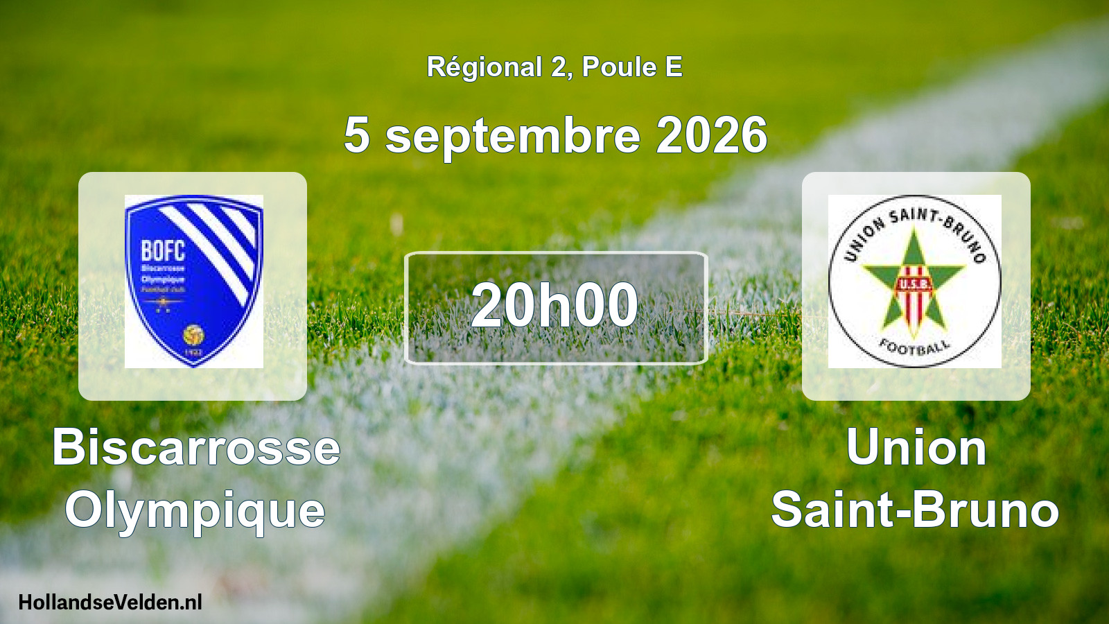 Scheduled Match: Biscarrosse Olympique - Union Saint-Bruno (5 September 2026)