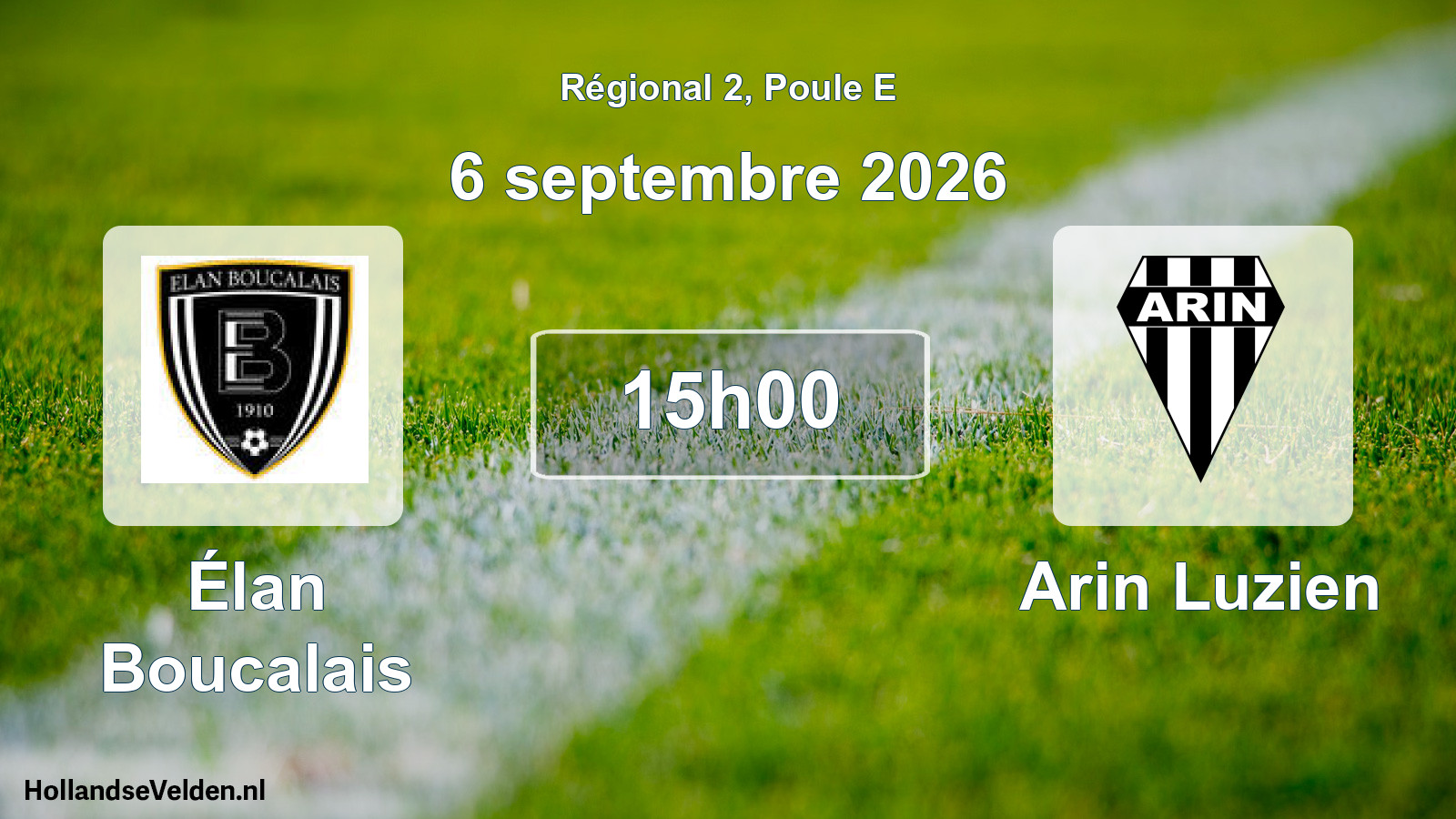 Scheduled Match: Élan Boucalais - Arin Luzien (6 September 2026)