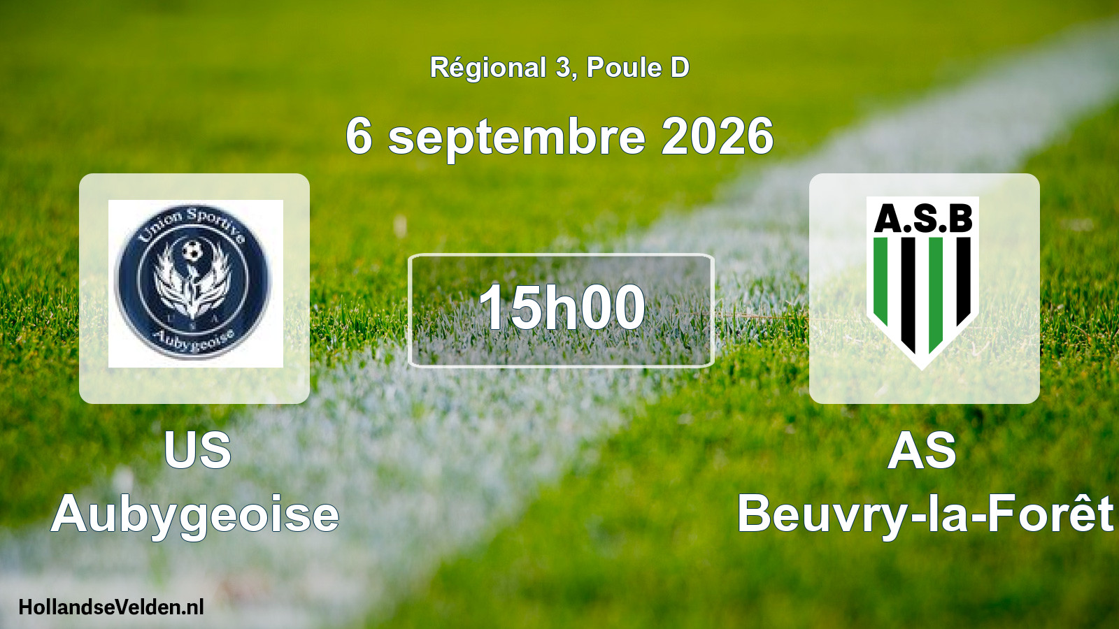 Scheduled Match: US Aubygeoise - AS Beuvry-la-Forêt (6 September 2026)