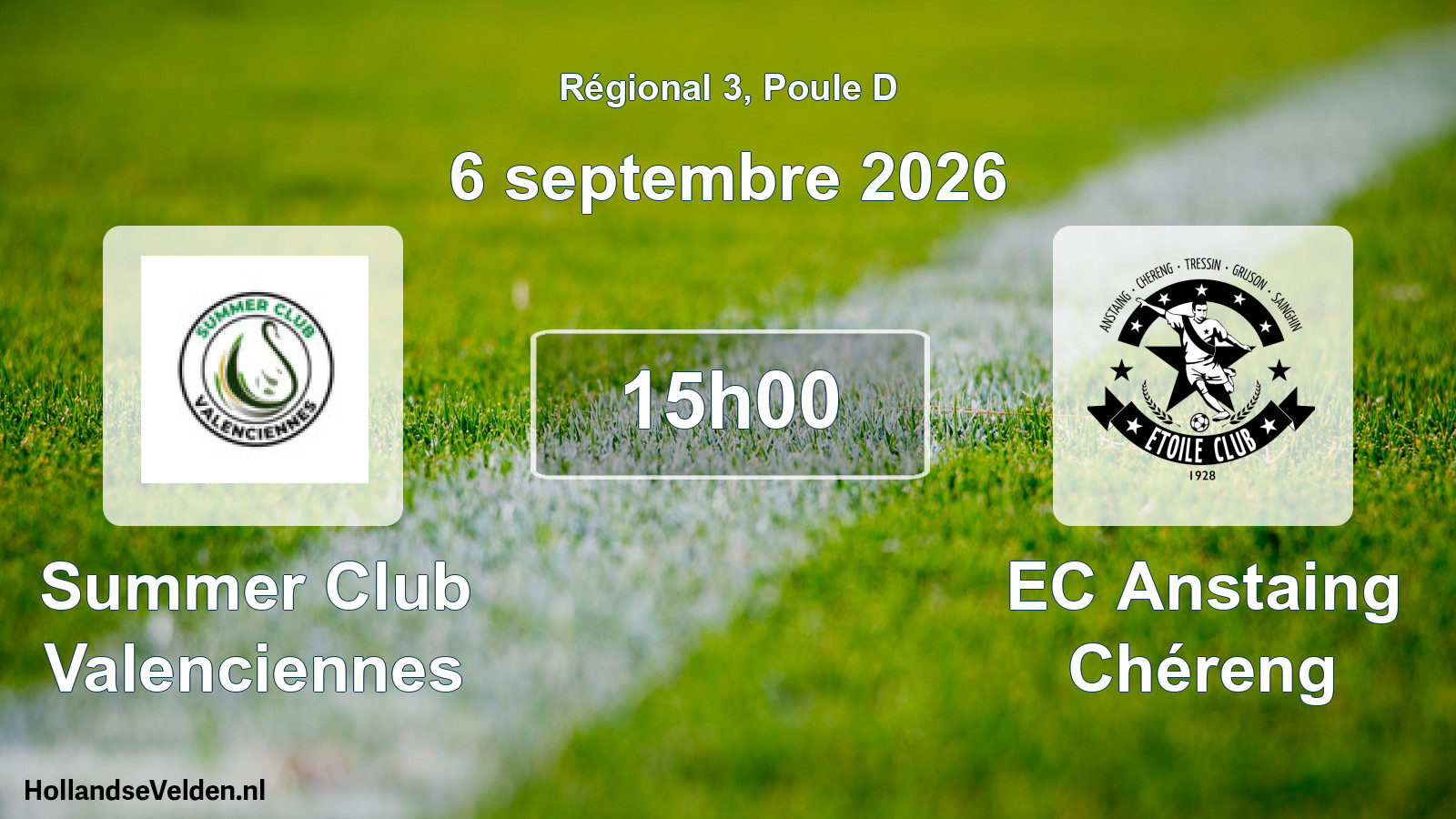 Scheduled Match: Summer Club Valenciennes - EC Anstaing Chéreng (6 September 2026)