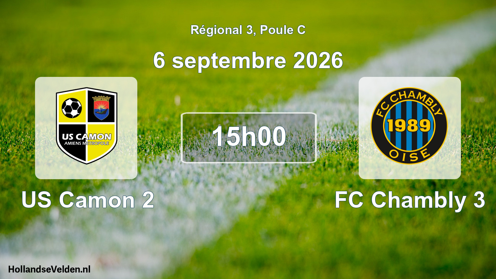 Scheduled Match: US Camon 2 - FC Chambly 3 (6 September 2026)