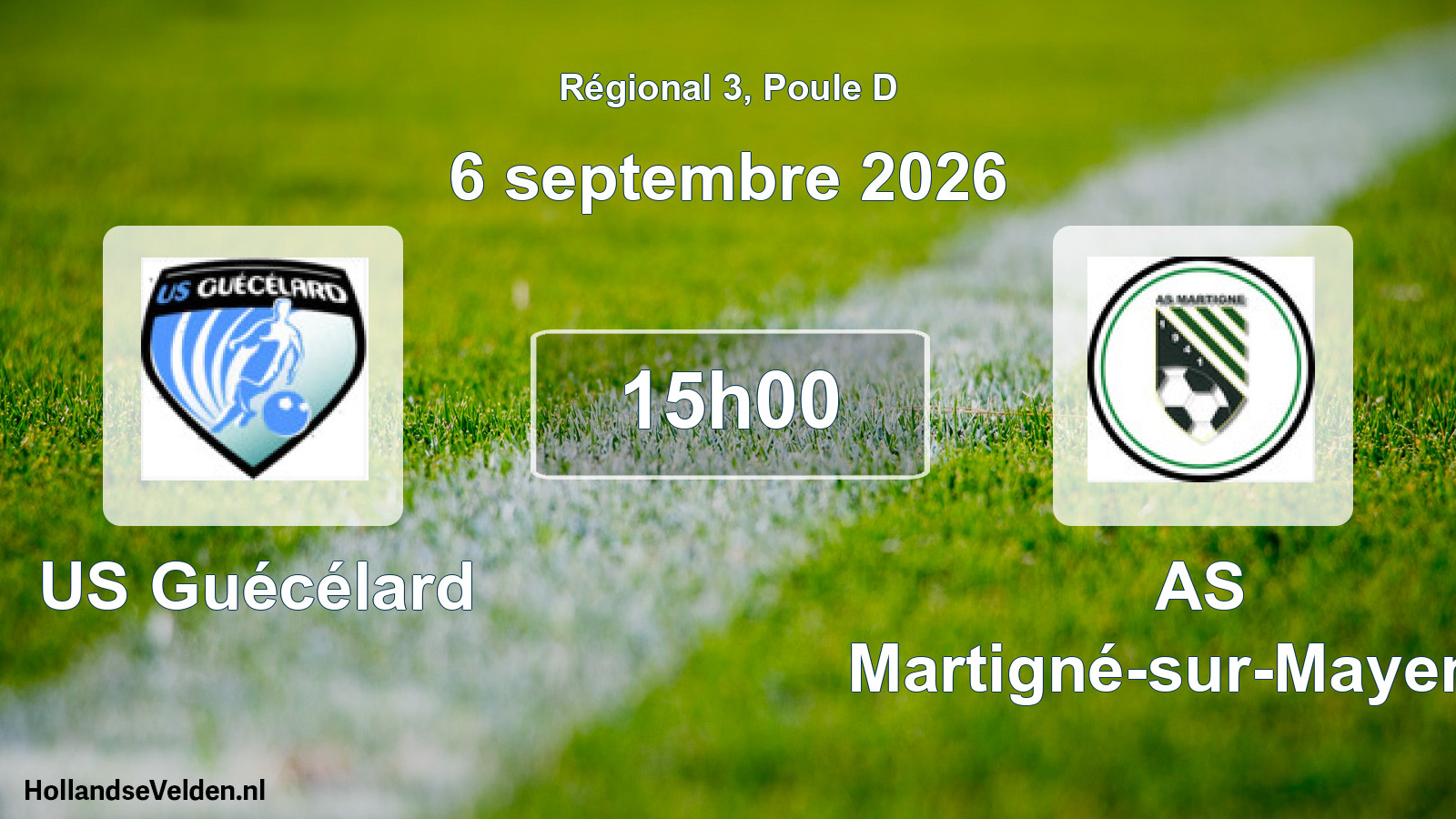 Scheduled Match: US Guécélard - AS Martigné-sur-Mayenne (6 September 2026)