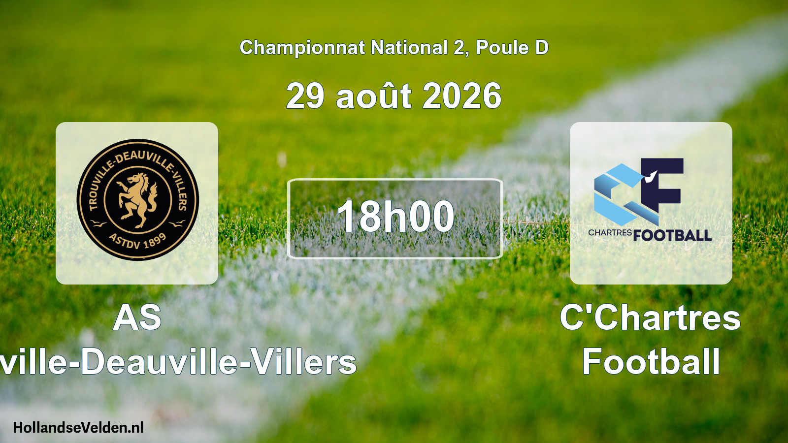 Scheduled Match: AS Trouville-Deauville-Villers - C'Chartres Football (29 August 2026)