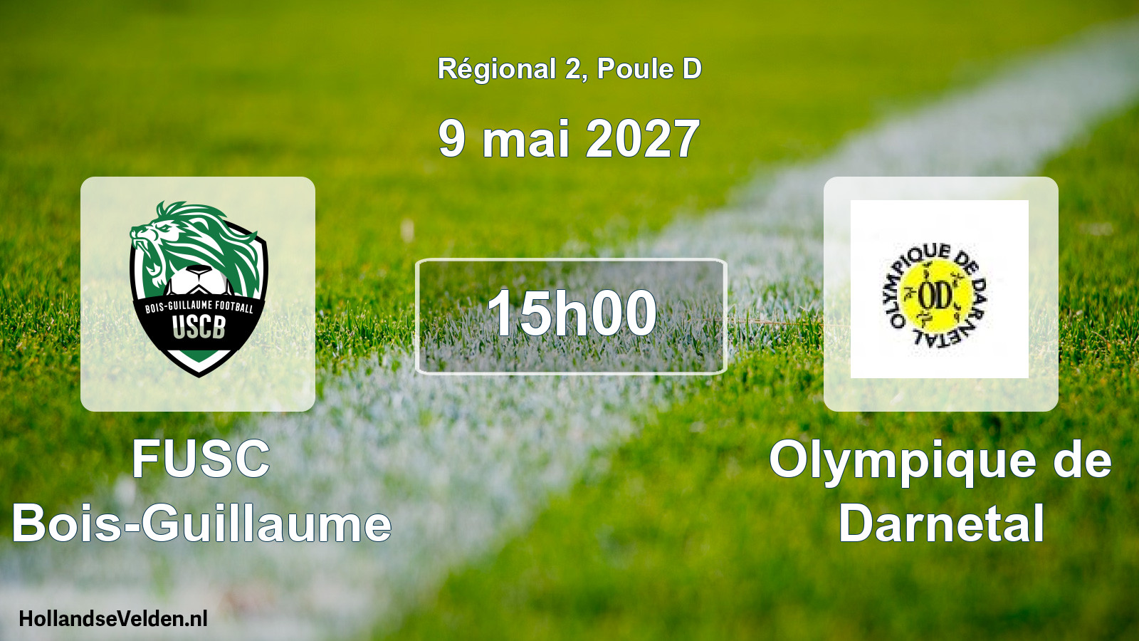 Scheduled Match: FUSC Bois-Guillaume - Olympique de Darnetal (9 May 2027)