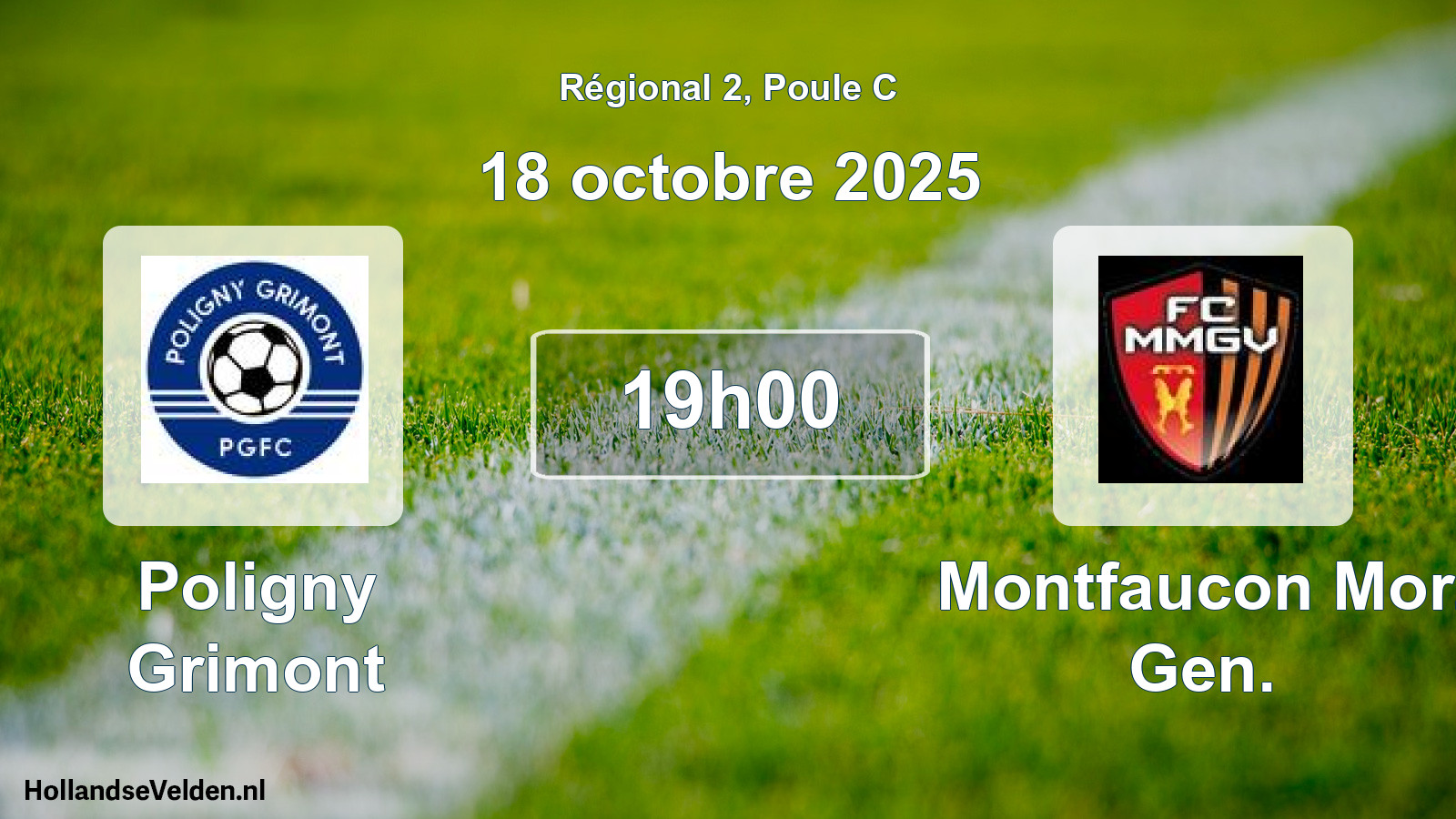 Geplande wedstrijd: Poligny Grimont - Montfaucon Mor. Gen. (18 octobre 2025)