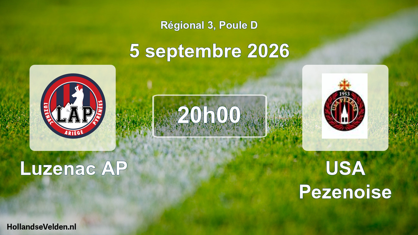 Match programmé: Luzenac AP - USA Pezenoise (5 septembre 2026)