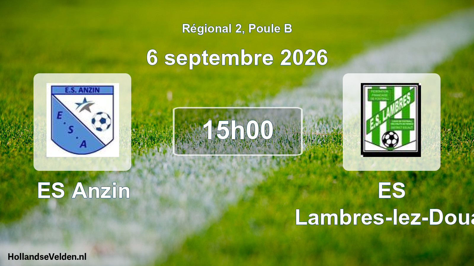 Scheduled Match: ES Anzin - ES Lambres-lez-Douai (6 September 2026)