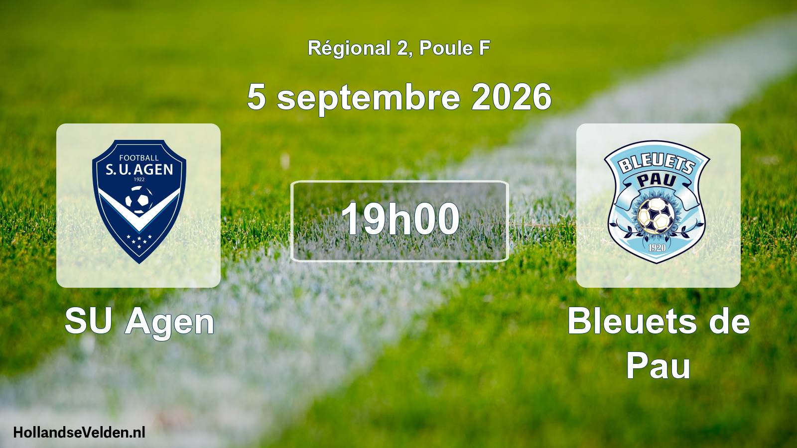 Scheduled Match: SU Agen - Bleuets de Pau (5 September 2026)