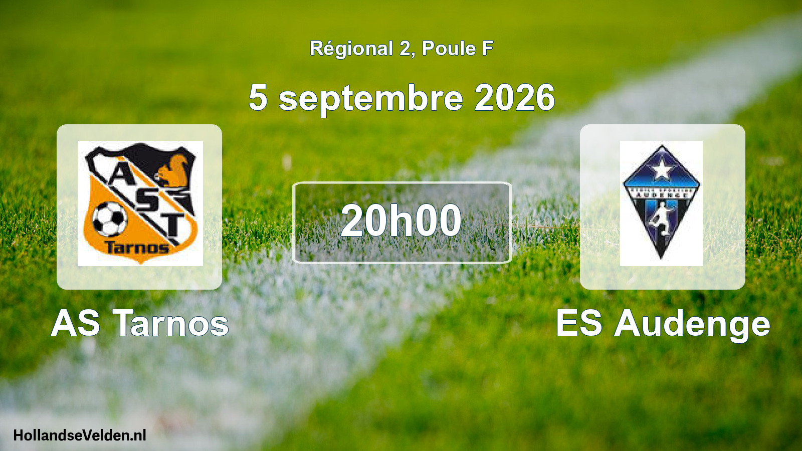 Scheduled Match: AS Tarnos - ES Audenge (5 September 2026)