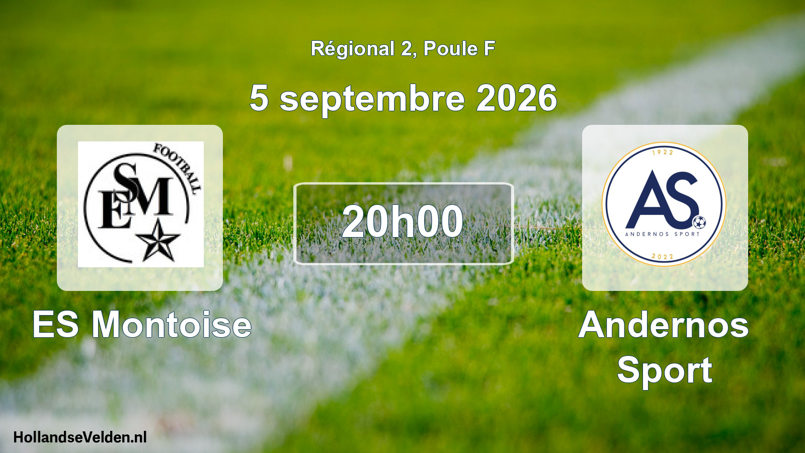 Scheduled Match: ES Montoise - Andernos Sport (5 September 2026)