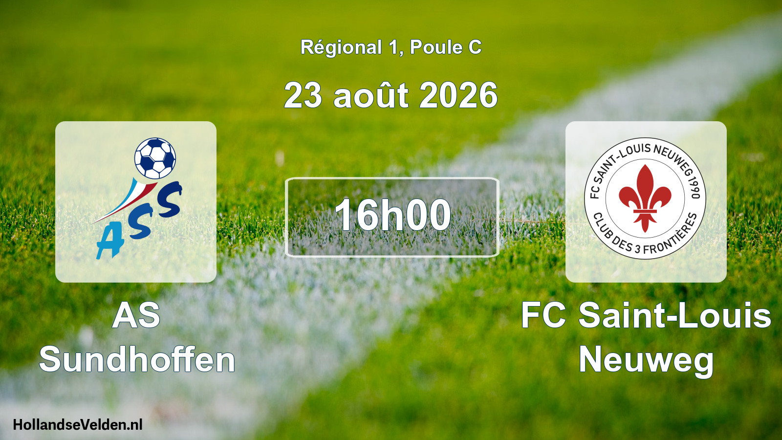 Scheduled Match: AS Sundhoffen - FC Saint-Louis Neuweg (23 August 2026)
