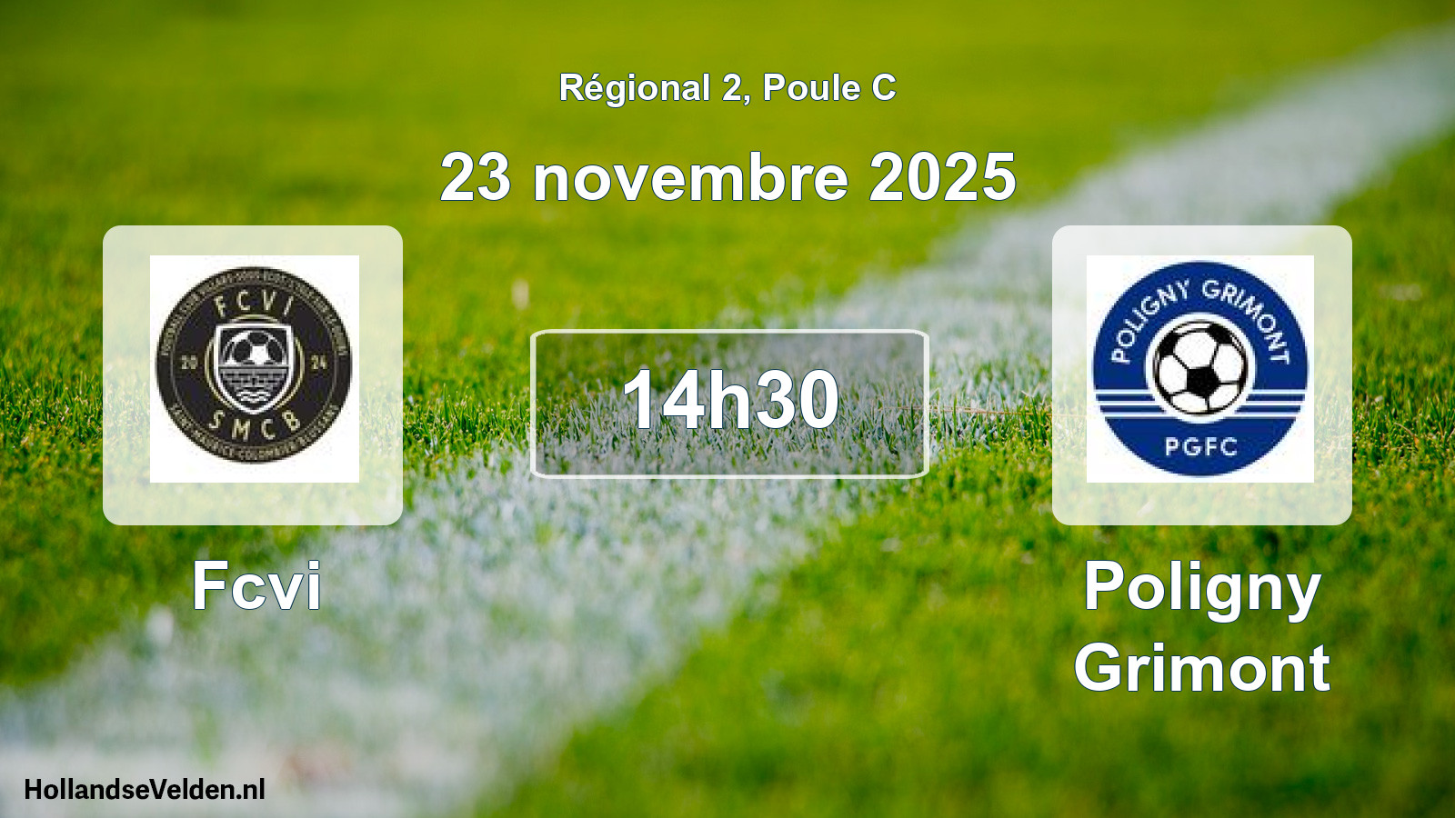 Geplande wedstrijd: Fcvi - Poligny Grimont (23 november 2025)