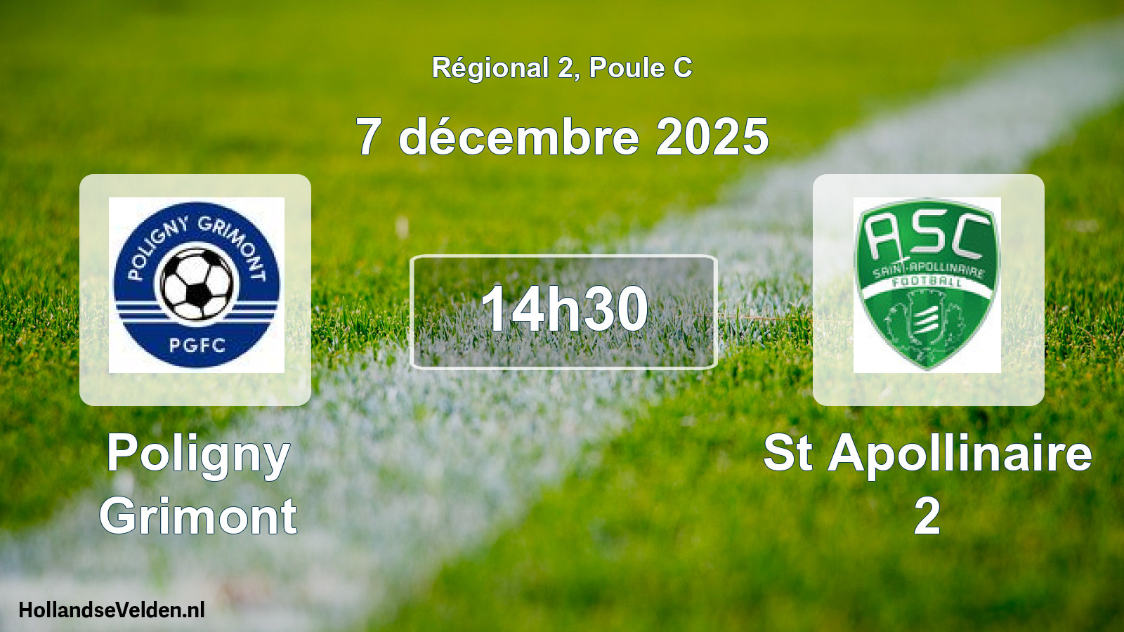 Scheduled Match: Poligny Grimont - St Apollinaire 2 (7 December 2025)