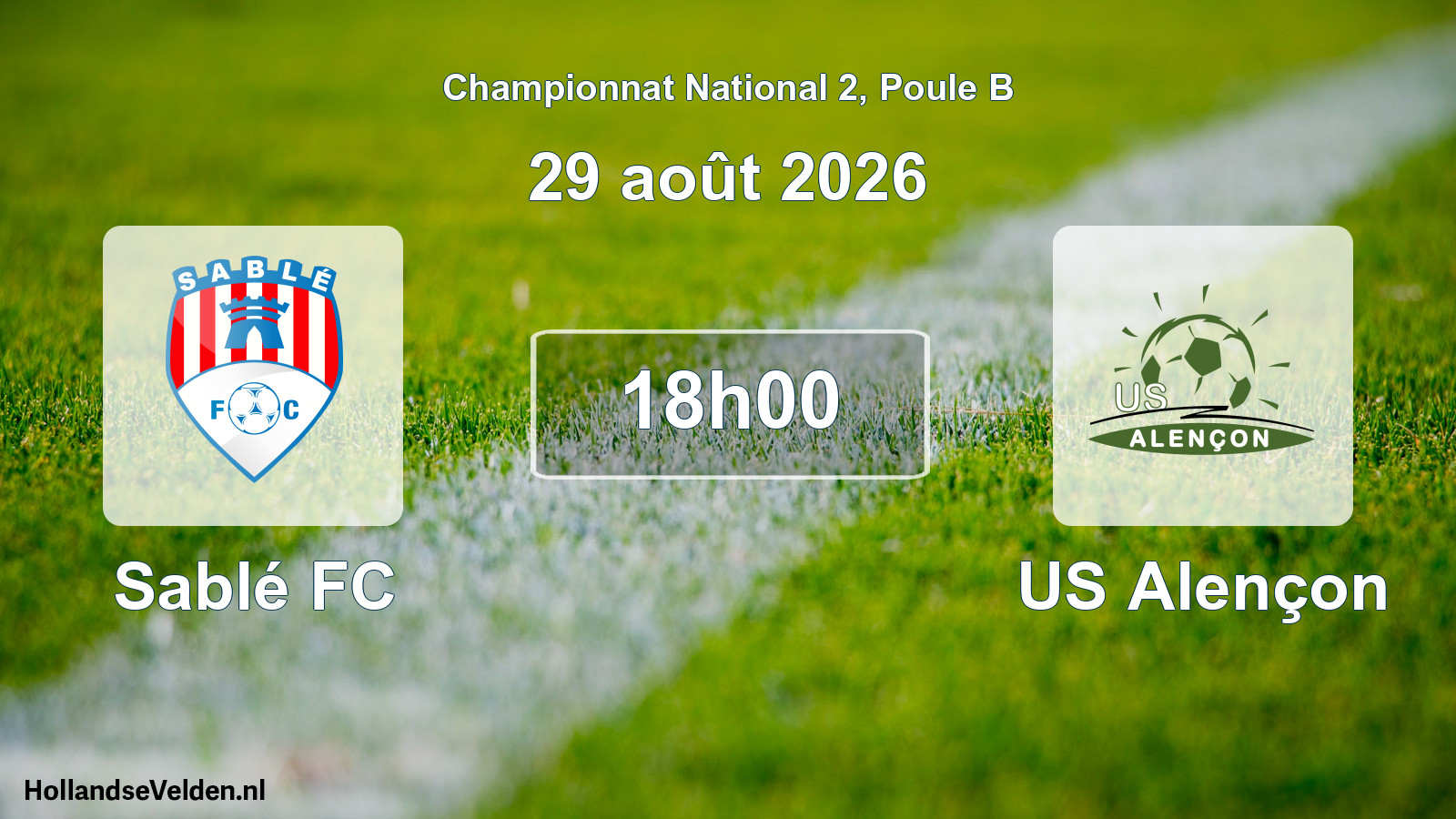Scheduled Match: Sablé FC - US Alençon (29 August 2026)