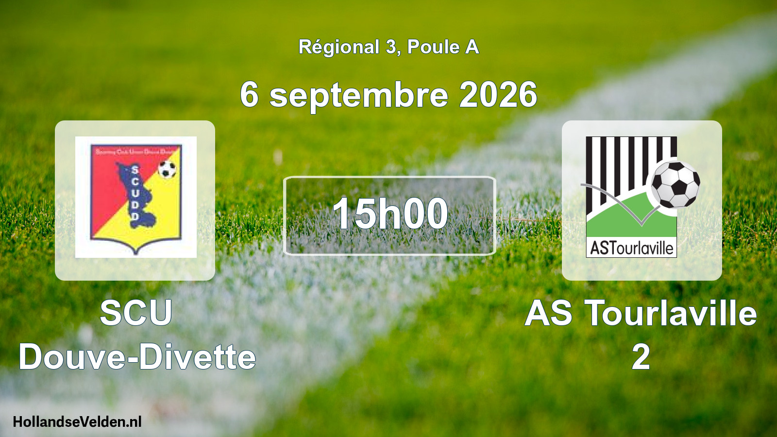Scheduled Match: SCU Douve-Divette - AS Tourlaville 2 (6 September 2026)