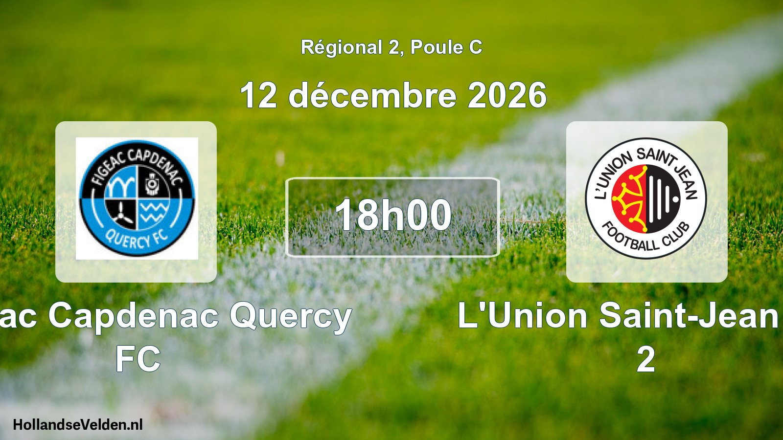 Geplande wedstrijd: Figeac Capdenac Quercy FC - L'Union Saint-Jean FC 2 (12 december 2026)