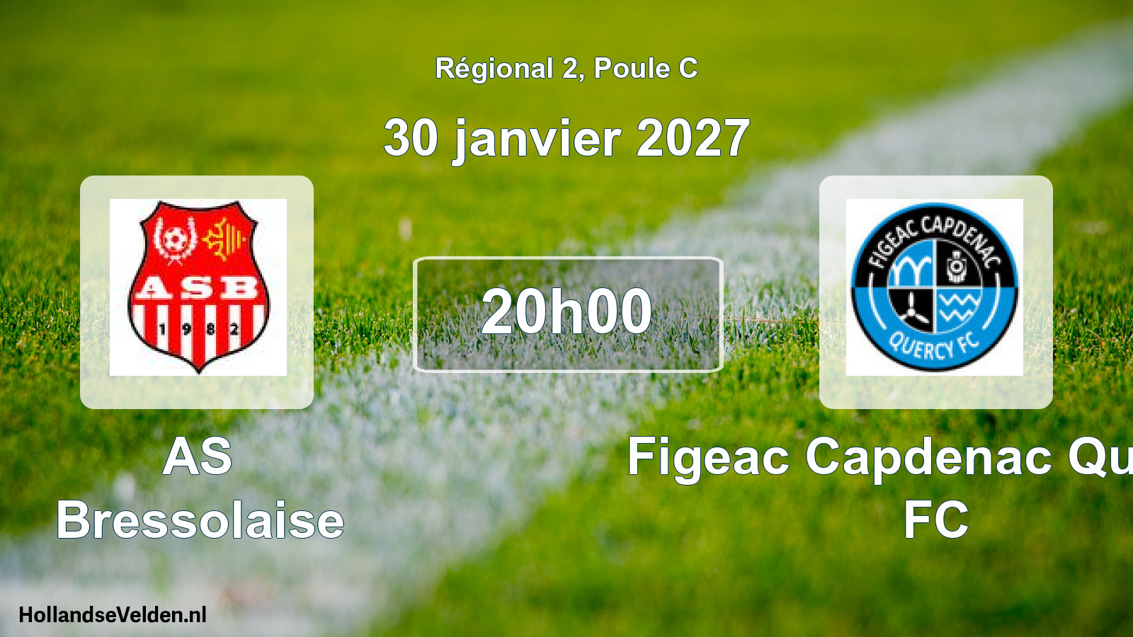 Scheduled Match: AS Bressolaise - Figeac Capdenac Quercy FC (30 January 2027)