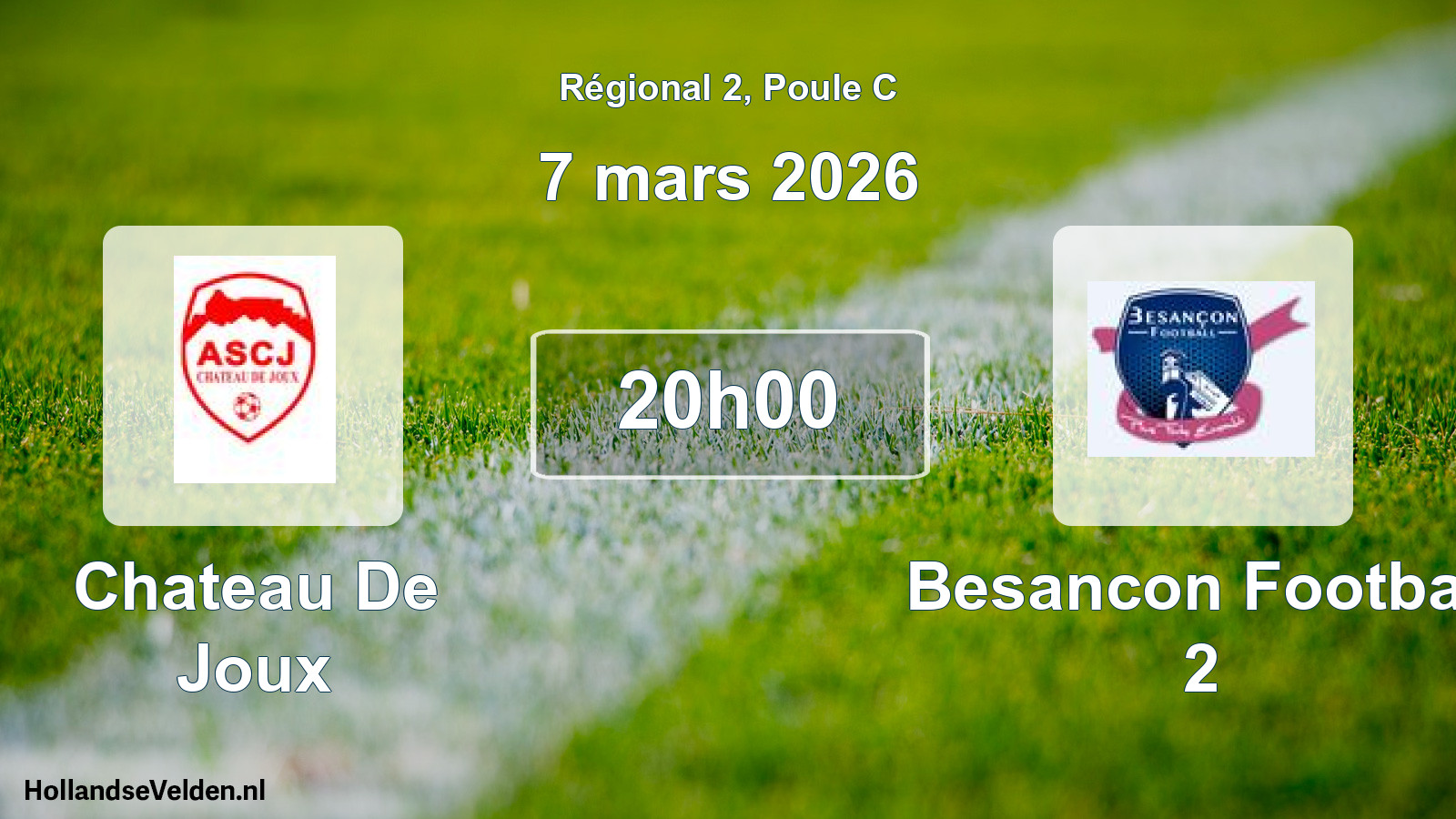 Scheduled Match: Chateau De Joux - Besancon Football 2 (7 March 2026)