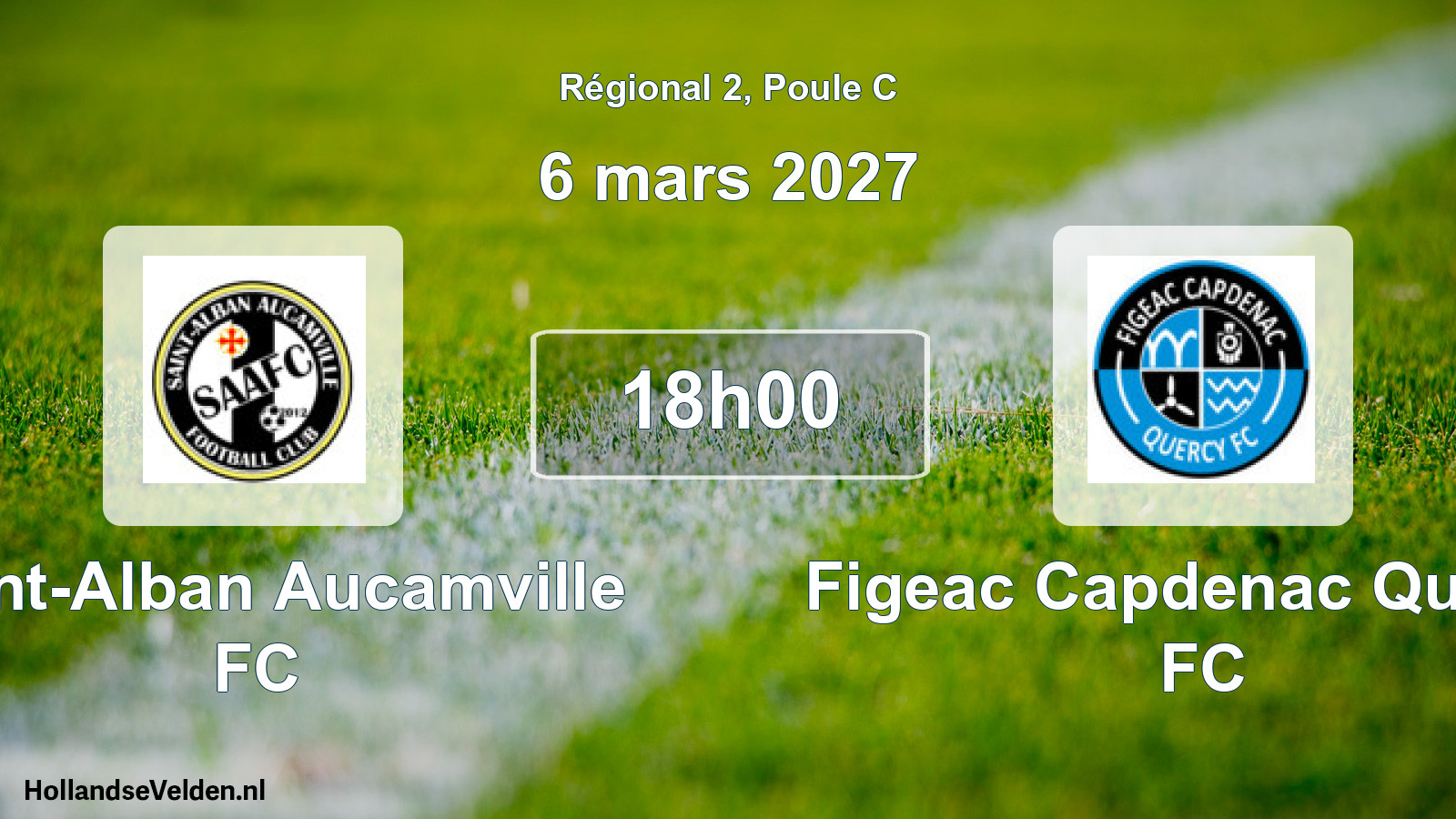 Scheduled Match: Saint-Alban Aucamville FC - Figeac Capdenac Quercy FC (6 March 2027)