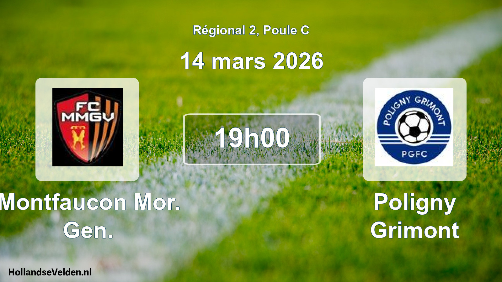Scheduled Match: Montfaucon Mor. Gen. - Poligny Grimont (14 March 2026)