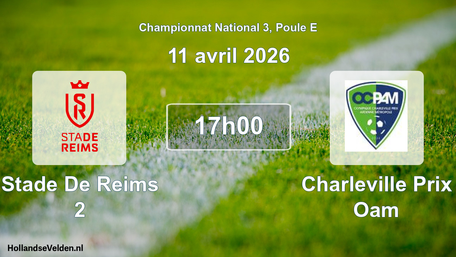Scheduled Match: Stade De Reims 2 - Charleville Prix Oam (11 April 2026)