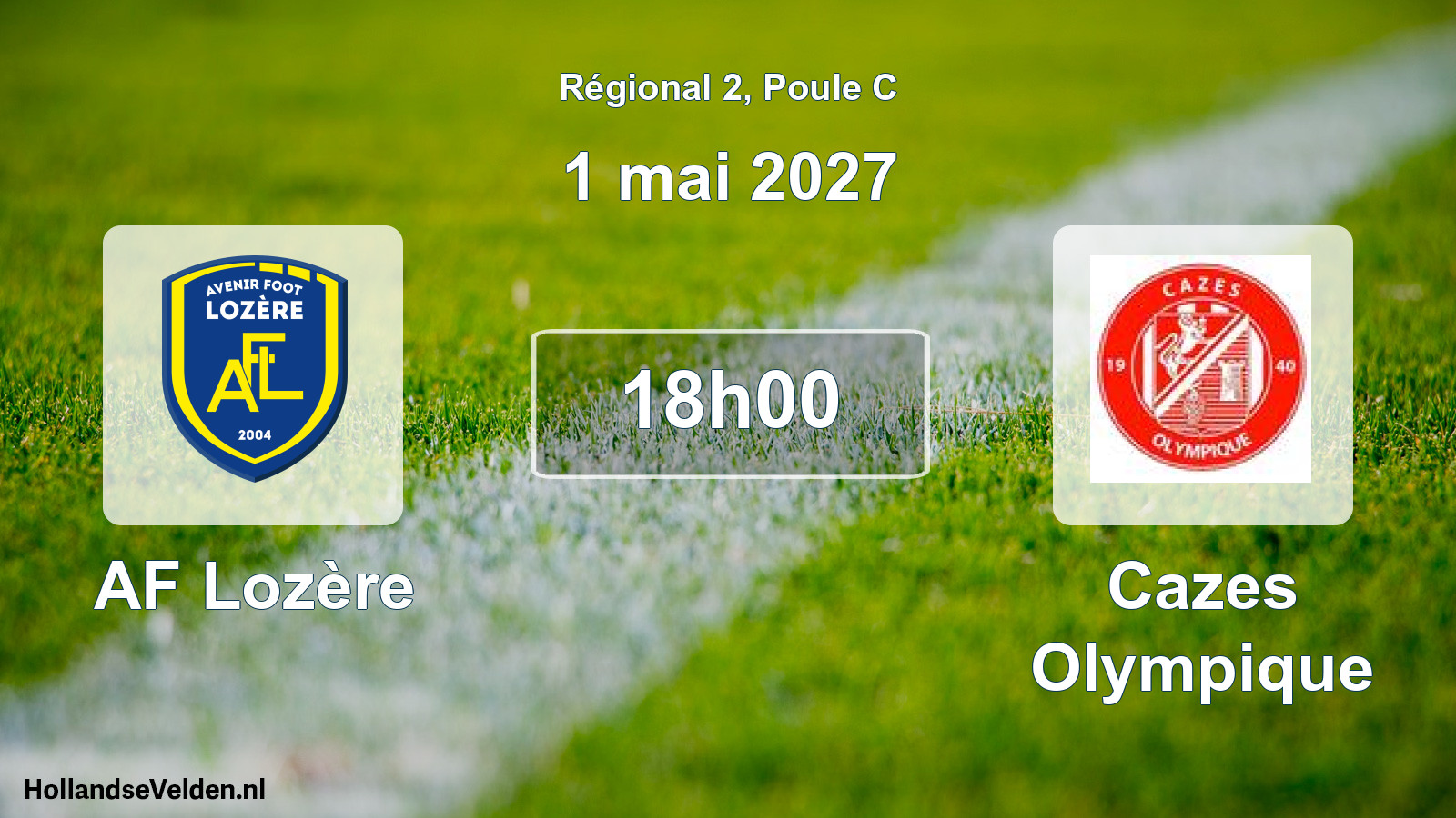 Geplande wedstrijd: AF Lozère - Cazes Olympique (1 mei 2027)