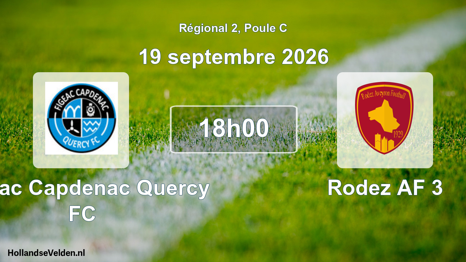 Scheduled Match: Figeac Capdenac Quercy FC - Rodez AF 3 (19 September 2026)