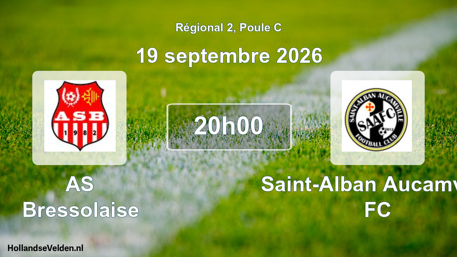 Match programmé: AS Bressolaise - Saint-Alban Aucamville FC (19 septembre 2026)
