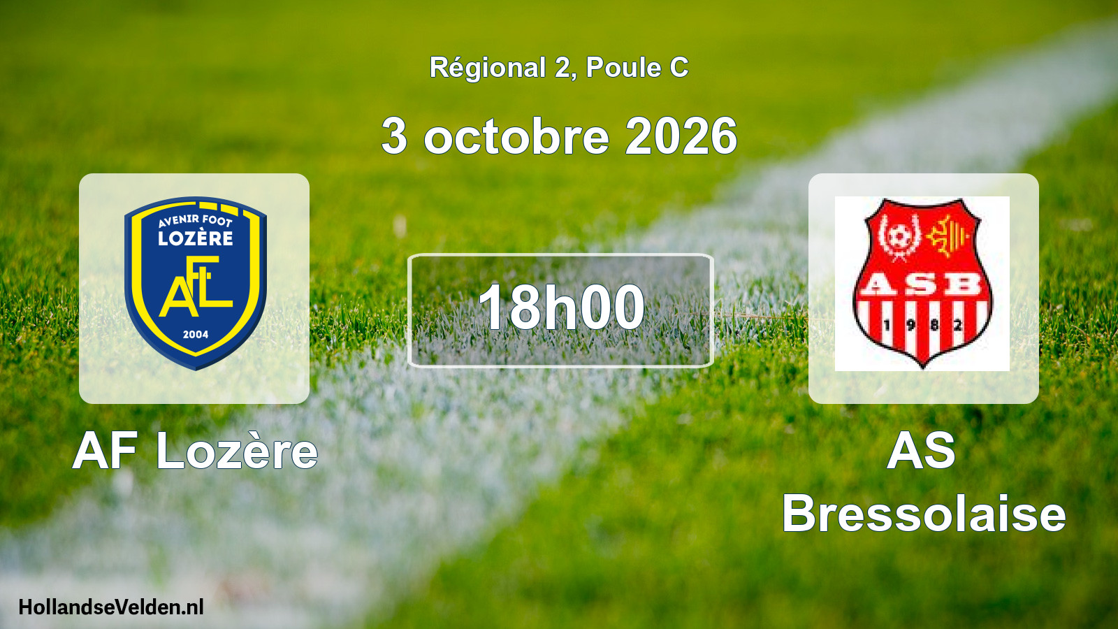 Scheduled Match: AF Lozère - AS Bressolaise (3 October 2026)