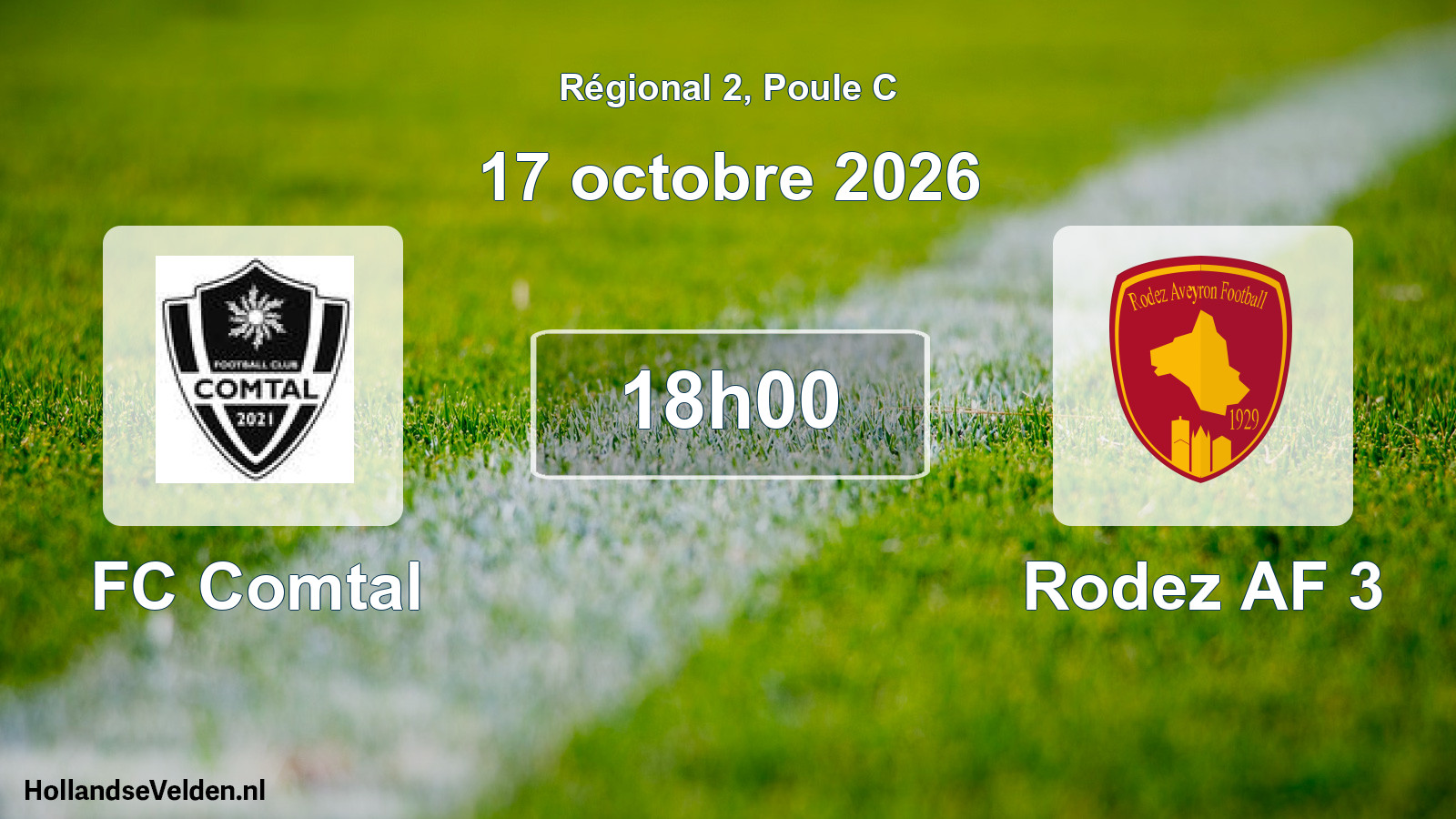 Scheduled Match: FC Comtal - Rodez AF 3 (17 October 2026)