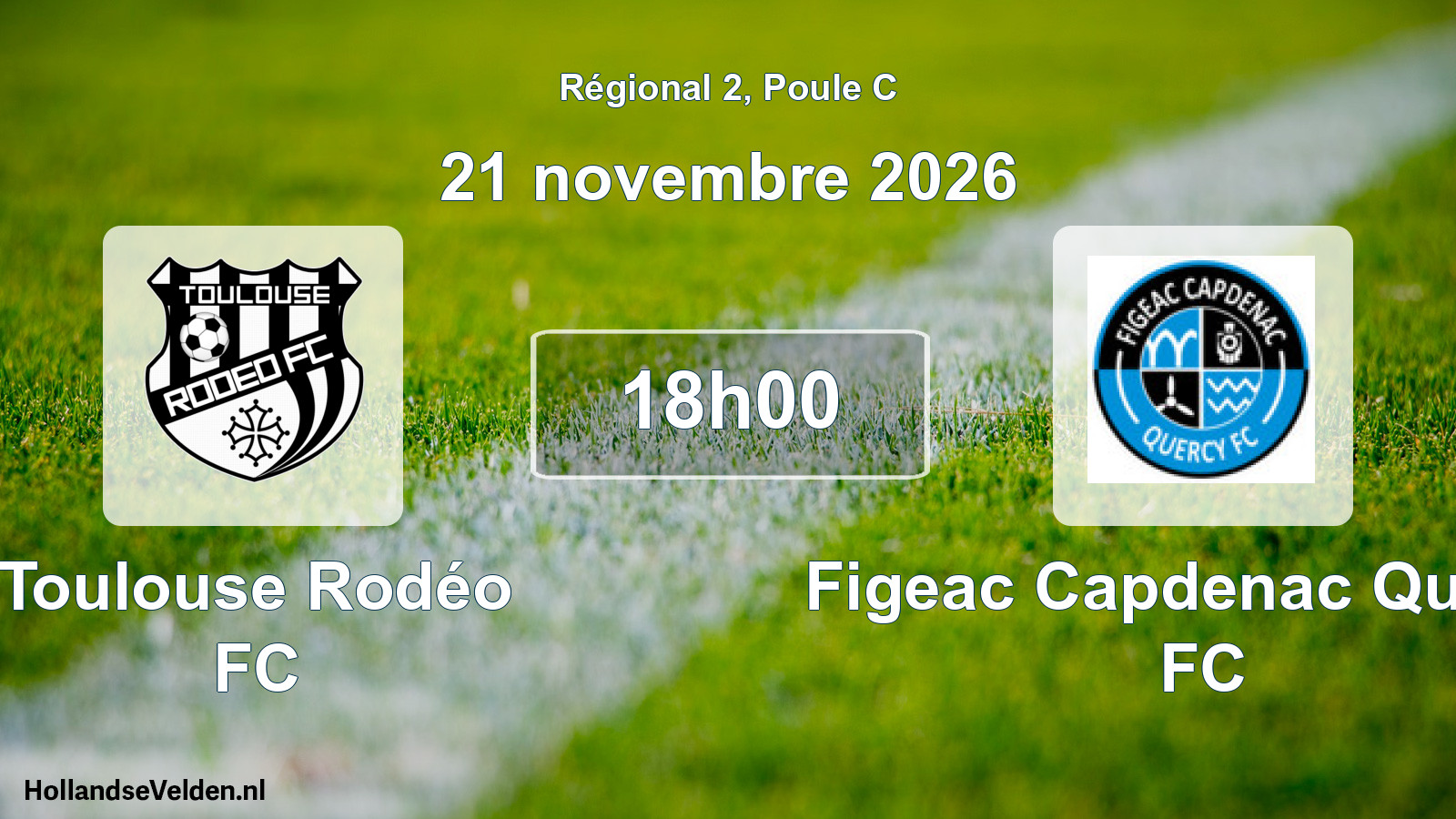 Scheduled Match: Toulouse Rodéo FC - Figeac Capdenac Quercy FC (21 November 2026)