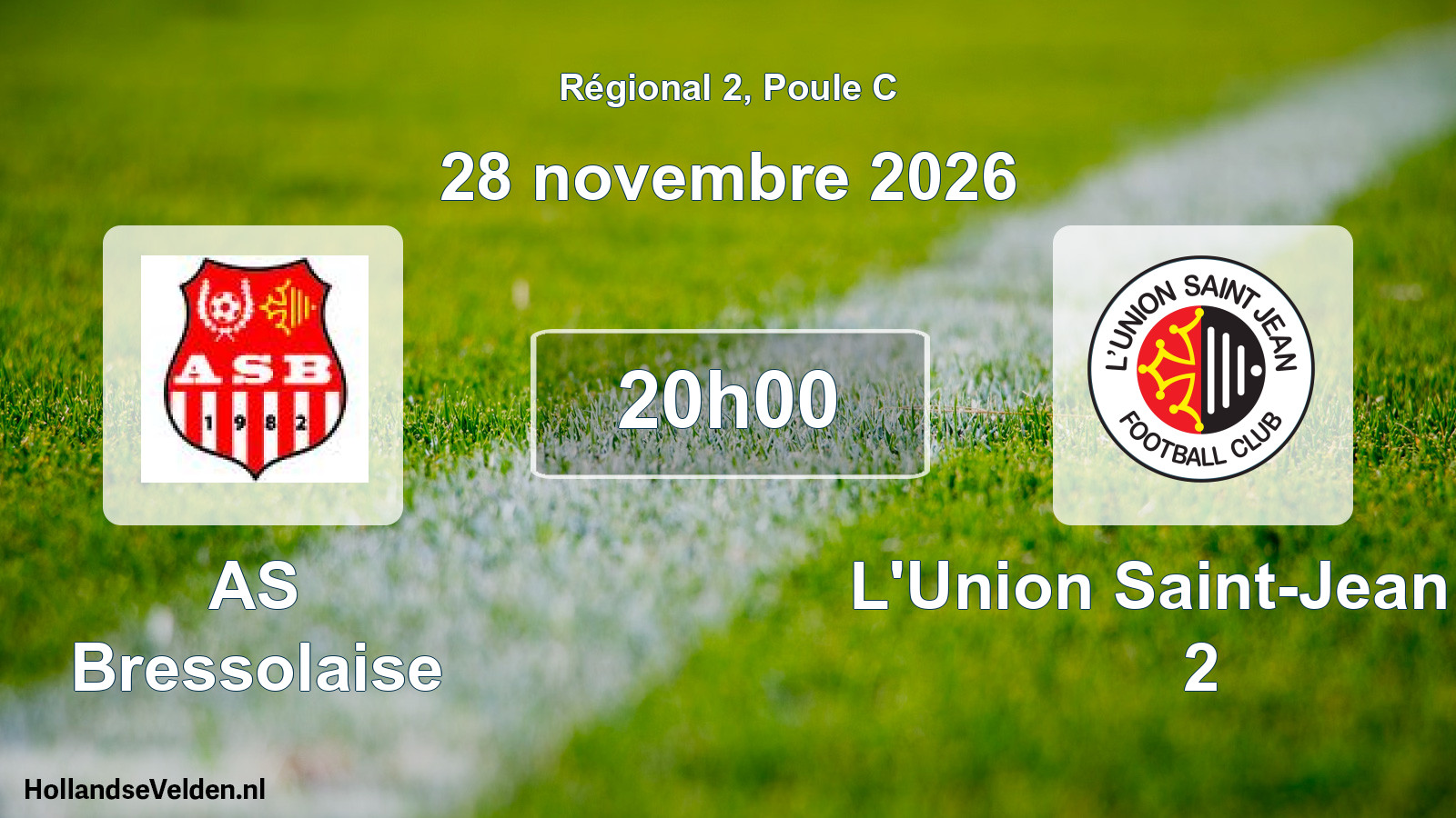 Scheduled Match: AS Bressolaise - L'Union Saint-Jean FC 2 (28 November 2026)
