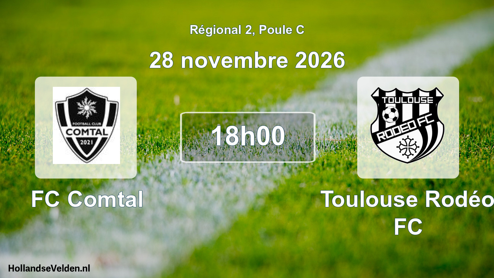 Scheduled Match: FC Comtal - Toulouse Rodéo FC (28 November 2026)
