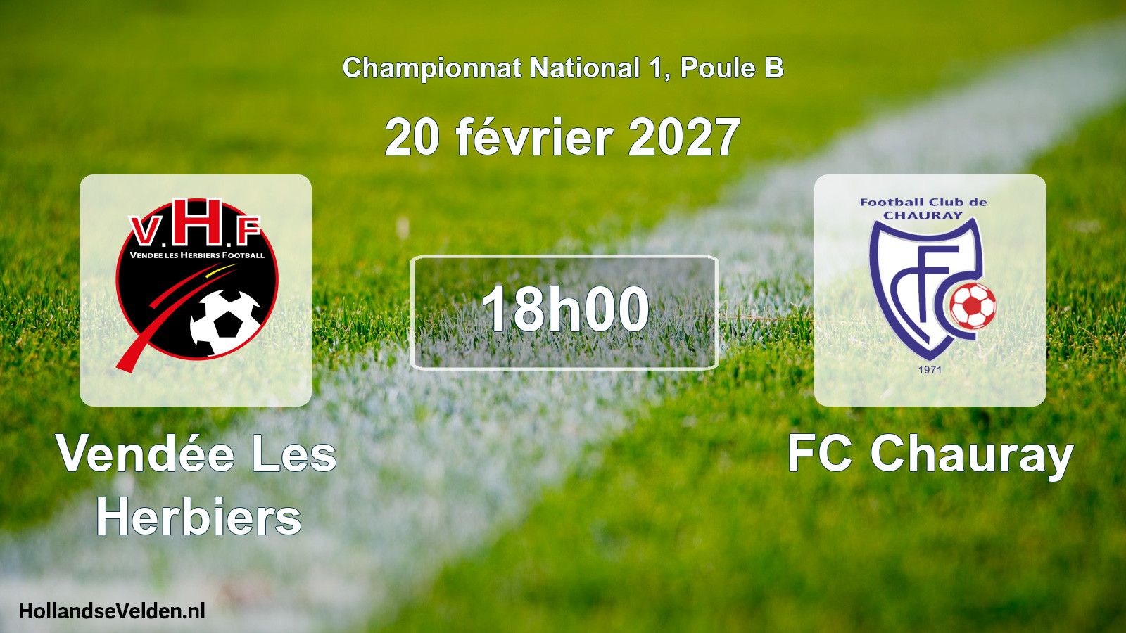 Scheduled Match: Vendée Les Herbiers - FC Chauray (20 February 2027)
