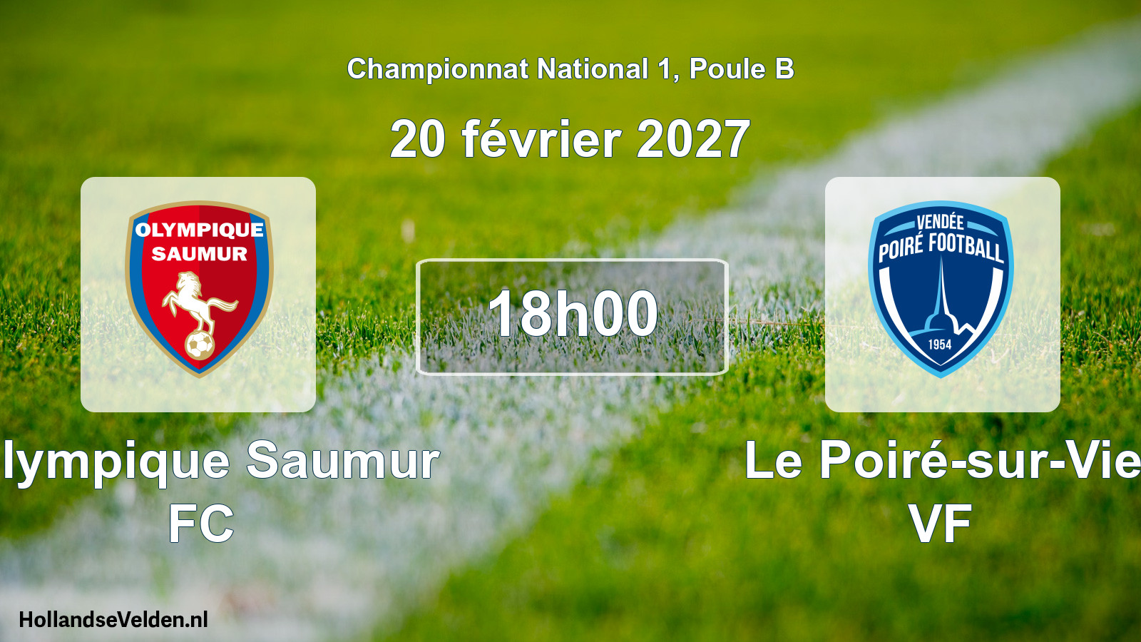 Scheduled Match: Olympique Saumur FC - Le Poiré-sur-Vie VF (20 February 2027)