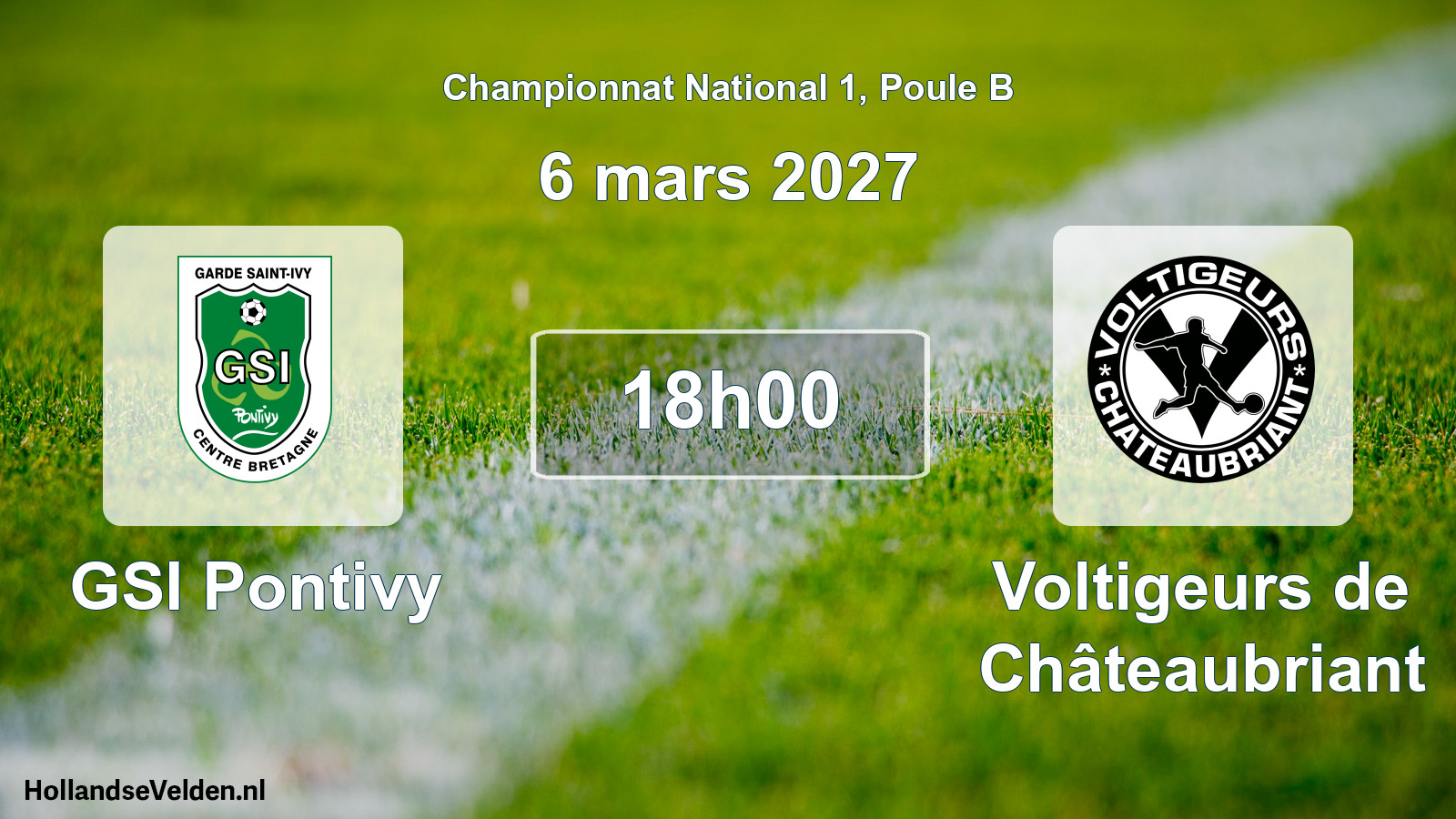 Scheduled Match: GSI Pontivy - Voltigeurs de Châteaubriant (6 March 2027)