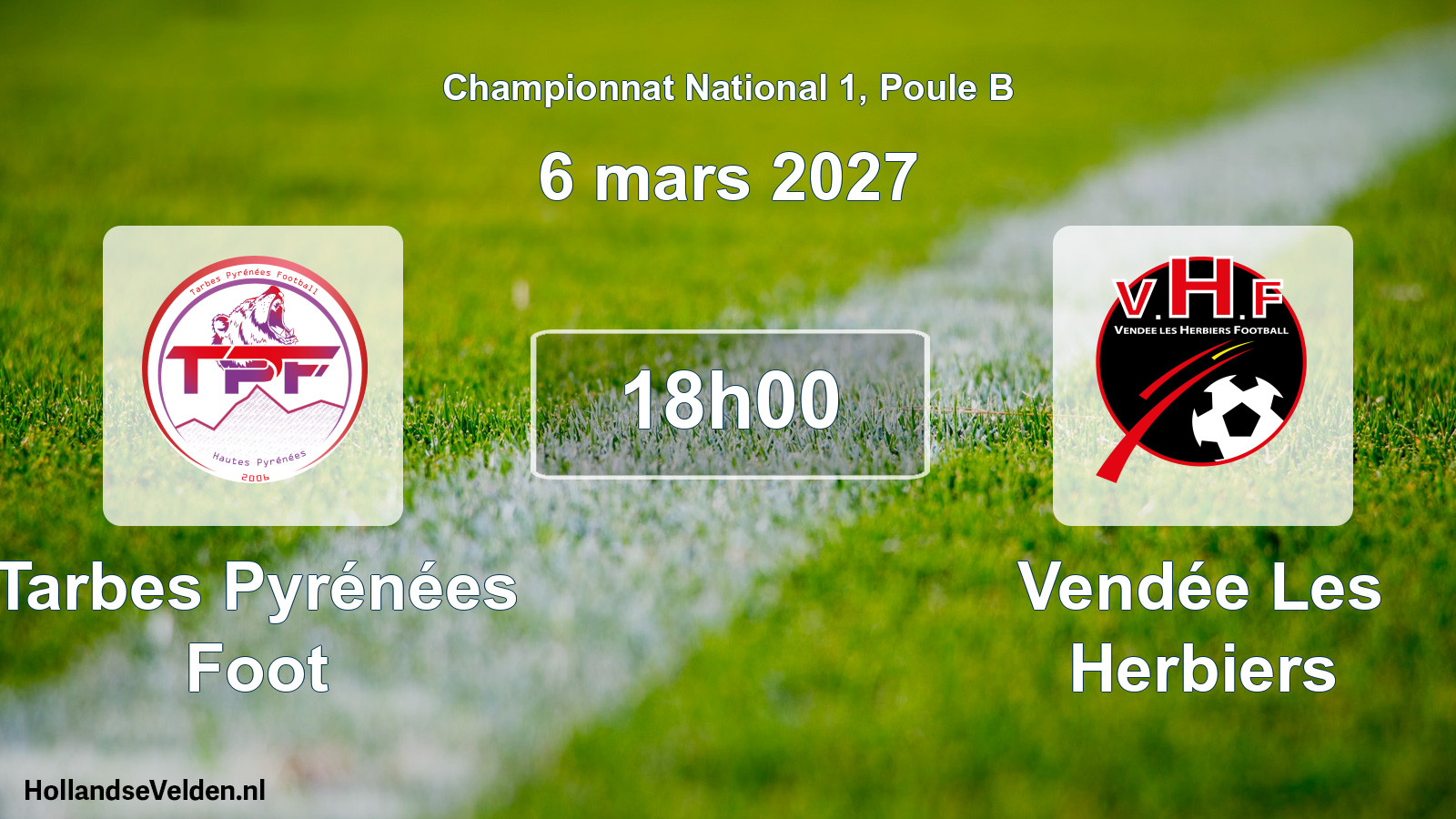 Scheduled Match: Tarbes Pyrénées Foot - Vendée Les Herbiers (6 March 2027)