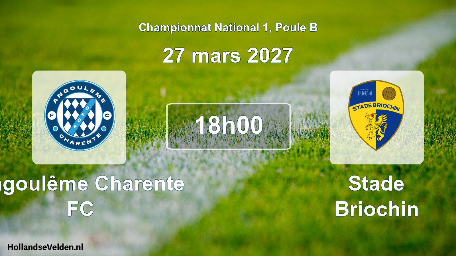 Scheduled Match: Angoulême Charente FC - Stade Briochin (27 March 2027)