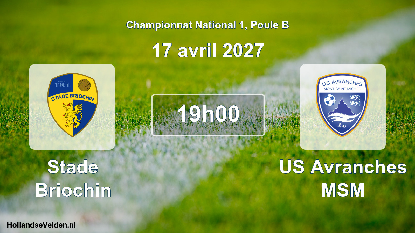 Scheduled Match: Stade Briochin - US Avranches MSM (17 April 2027)