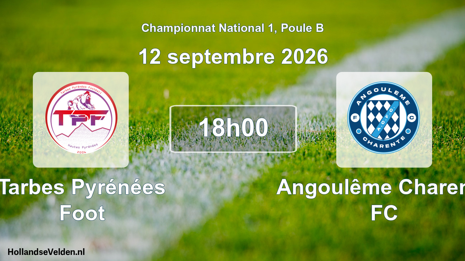 Scheduled Match: Tarbes Pyrénées Foot - Angoulême Charente FC (12 September 2026)