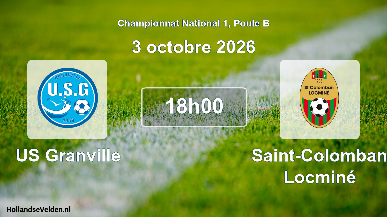 Scheduled Match: US Granville - Saint-Colomban Locminé (3 October 2026)