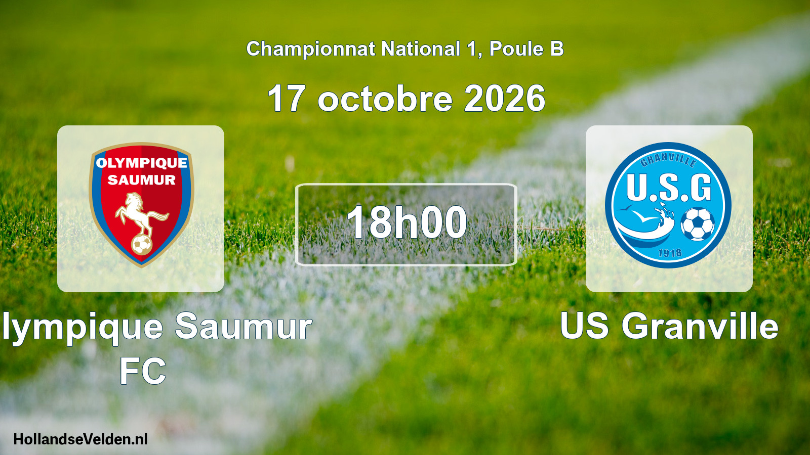 Scheduled Match: Olympique Saumur FC - US Granville (17 October 2026)