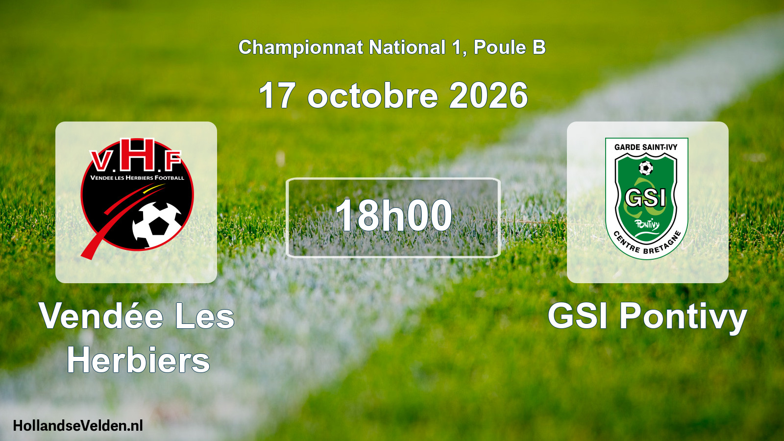 Match programmé: Vendée Les Herbiers - GSI Pontivy (17 octobre 2026)