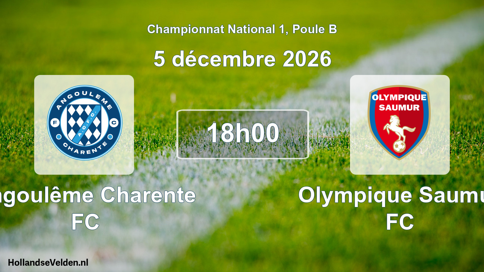 Scheduled Match: Angoulême Charente FC - Olympique Saumur FC (5 December 2026)
