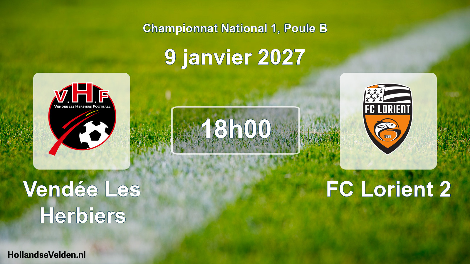 Scheduled Match: Vendée Les Herbiers - FC Lorient 2 (9 January 2027)