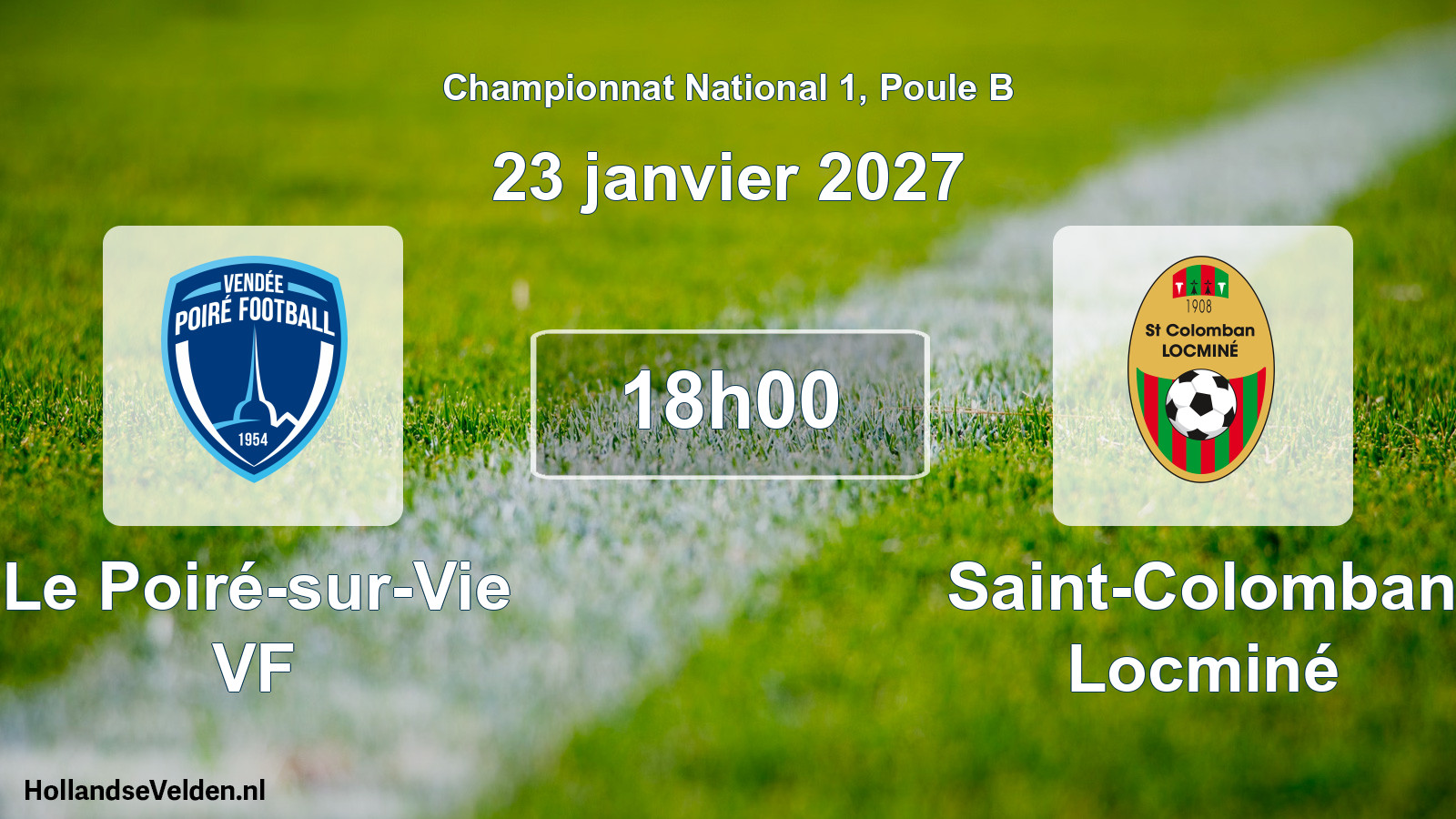 Scheduled Match: Le Poiré-sur-Vie VF - Saint-Colomban Locminé (23 January 2027)