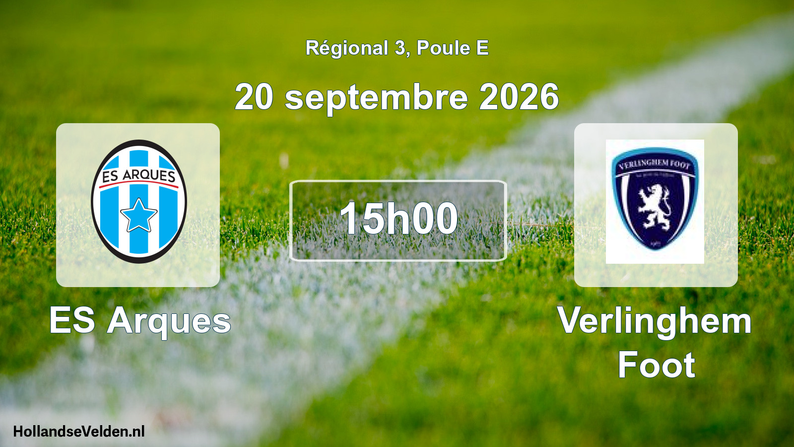 Scheduled Match: ES Arques - Verlinghem Foot (20 September 2026)