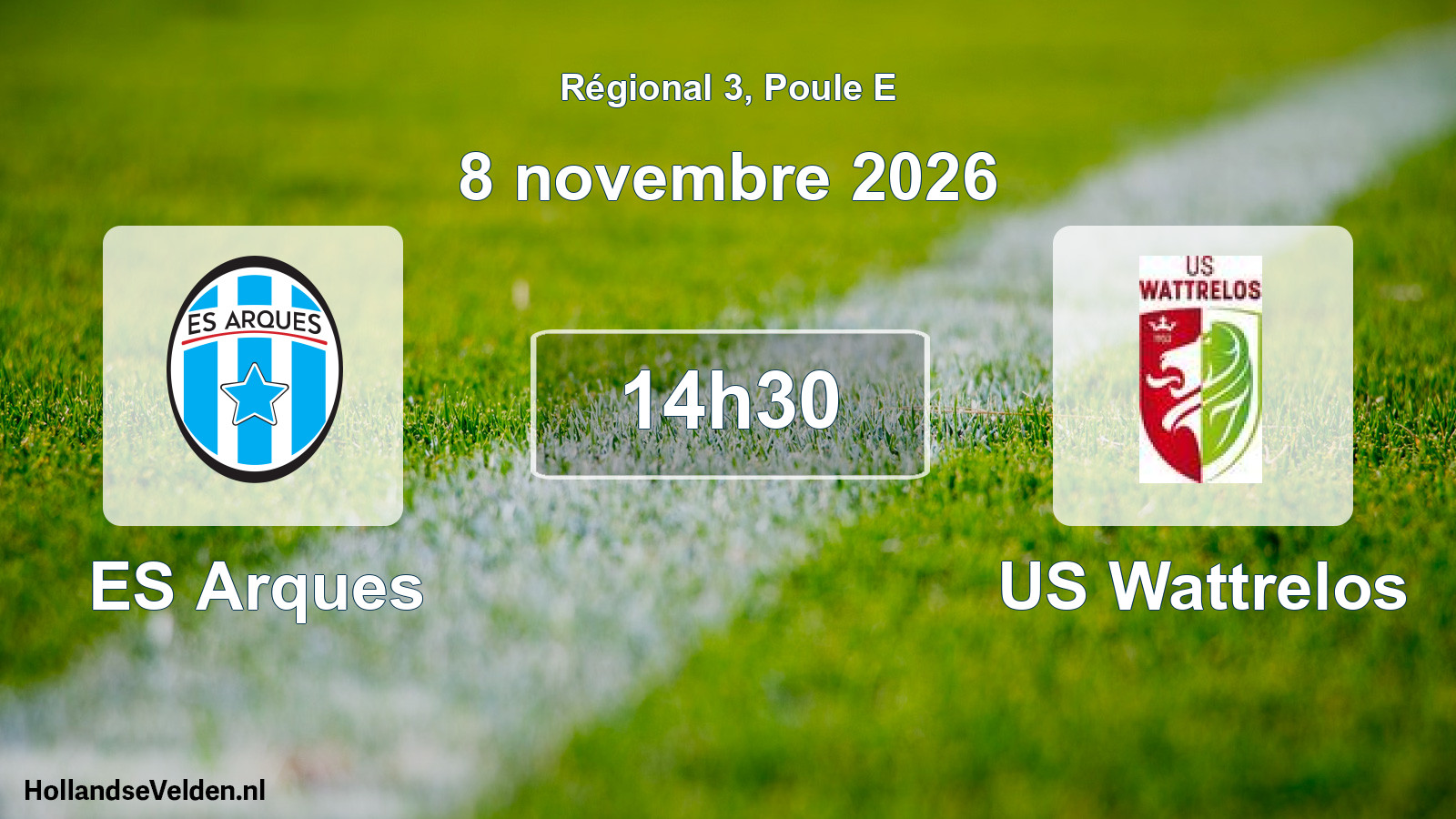 Scheduled Match: ES Arques - US Wattrelos (8 November 2026)