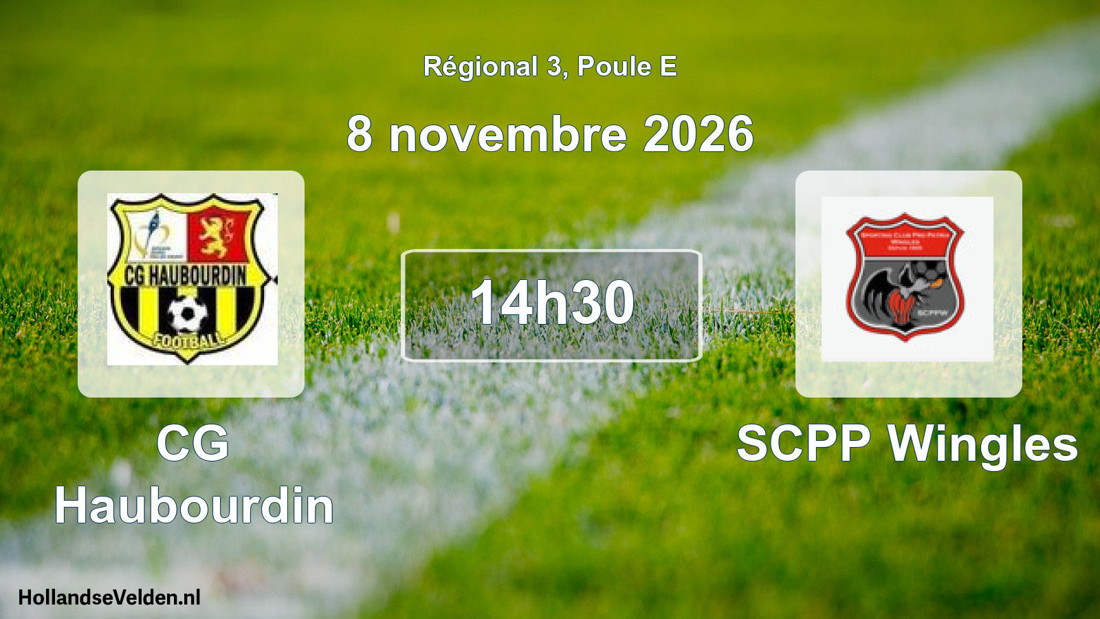 Scheduled Match: CG Haubourdin - SCPP Wingles (8 November 2026)